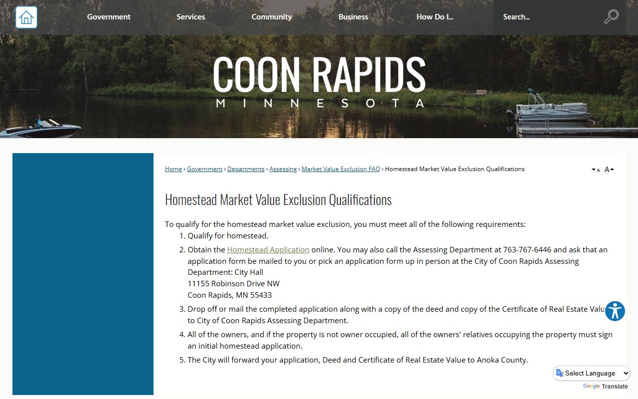 Coon Rapids Police Department website