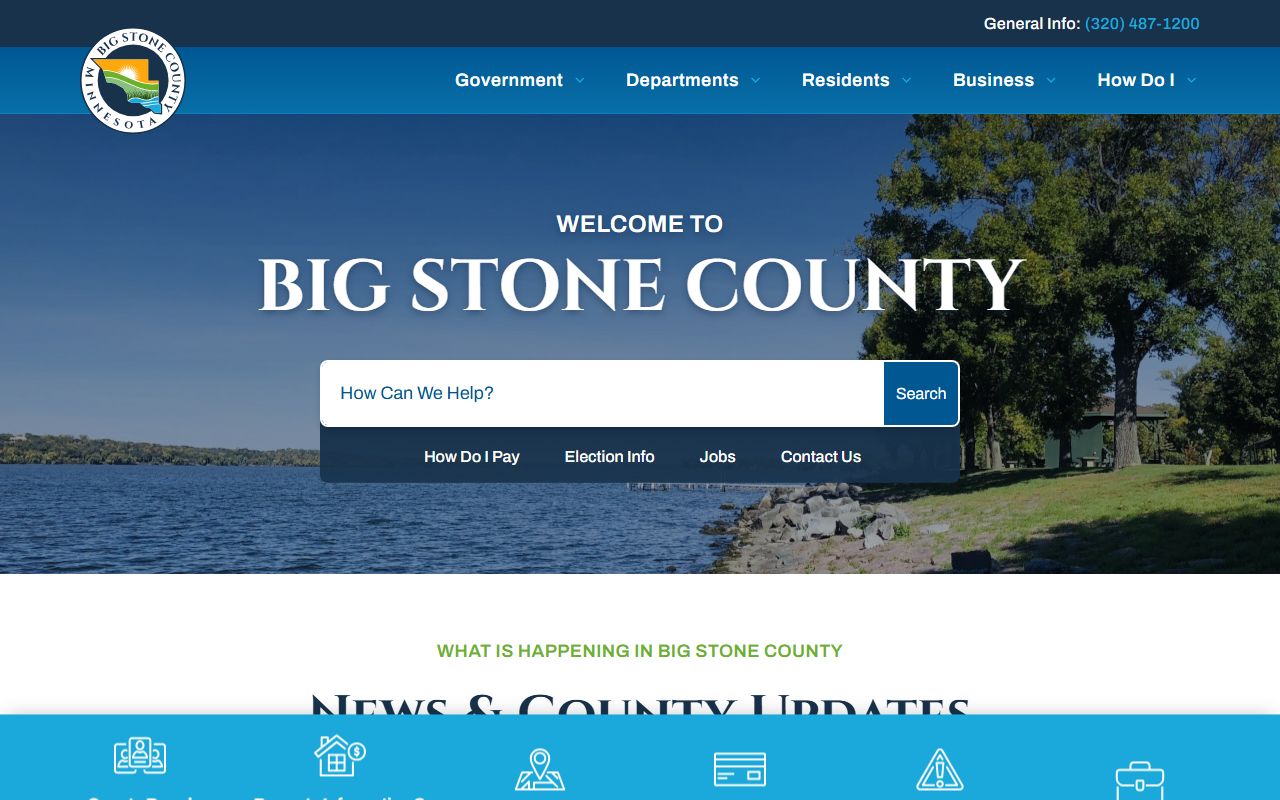Big Stone County homepage police records