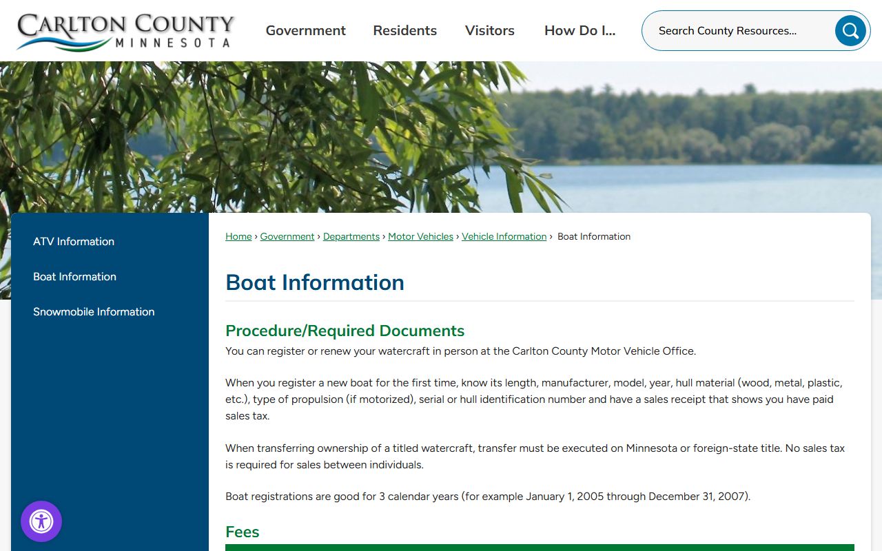 Carlton County Sheriff police records