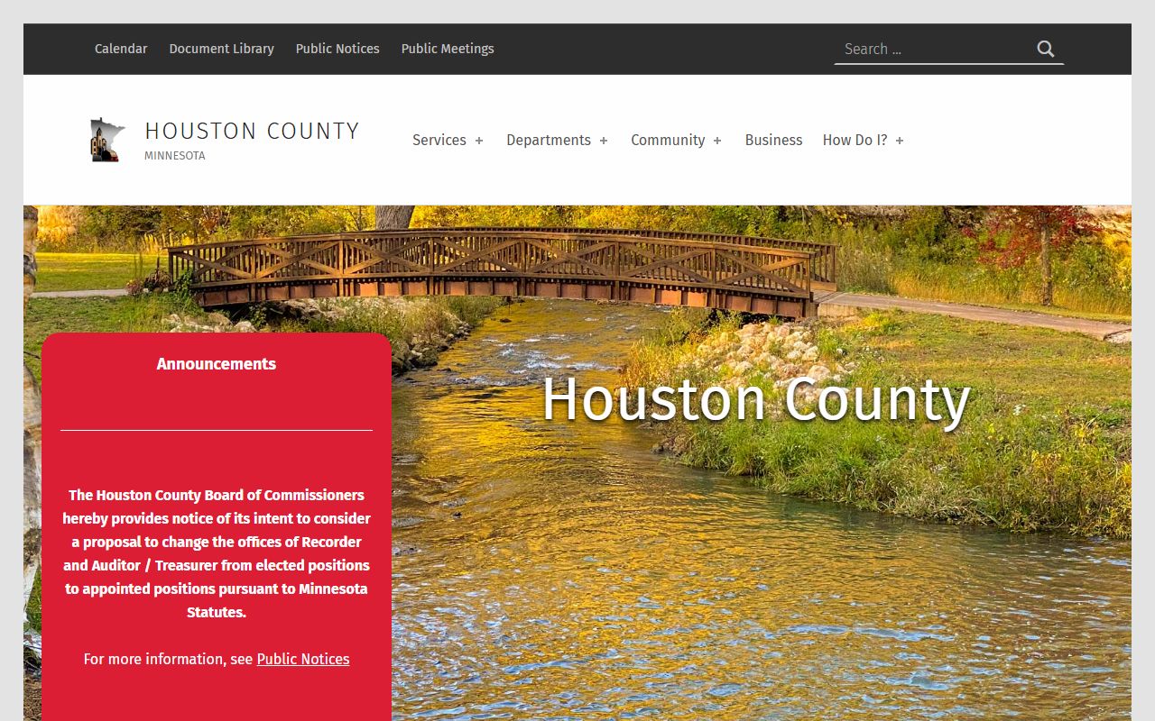 Houston County homepage sheriff police records
