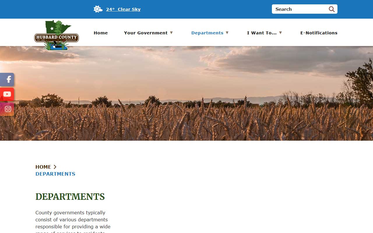 Hubbard County Sheriff's Office police records