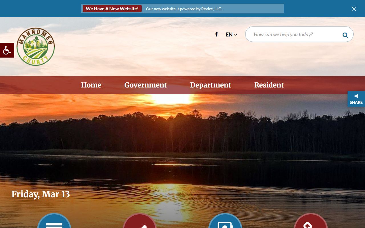 Mahnomen County homepage for police records