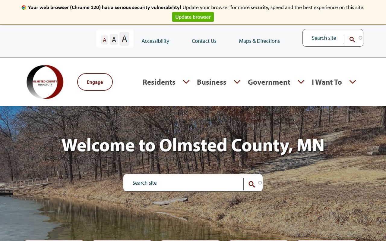 Olmsted County homepage